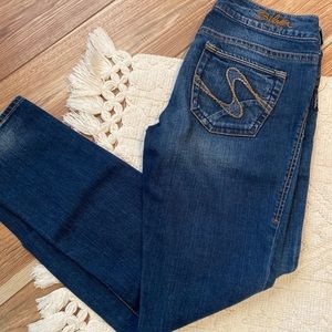 Silver Suki Slim Dark Wash Jeans 28